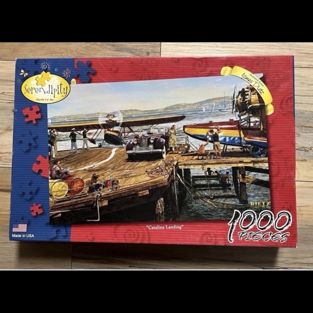17X26 “Catalina Landing” 1000 Piece Serendipity Puzzle #65359 Artist James Dietz